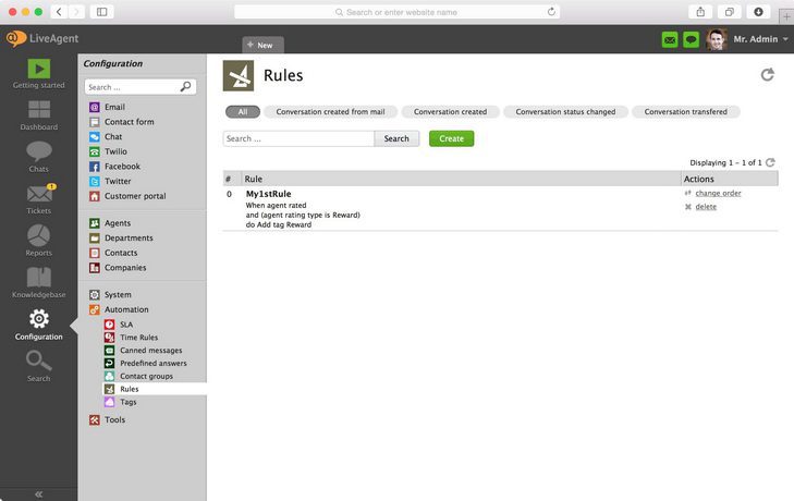 Automations_Rules_LiveAgent LiveAgent 的自动化规则