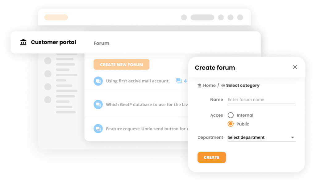 Customer Forum in Customer portal software - LiveAgent