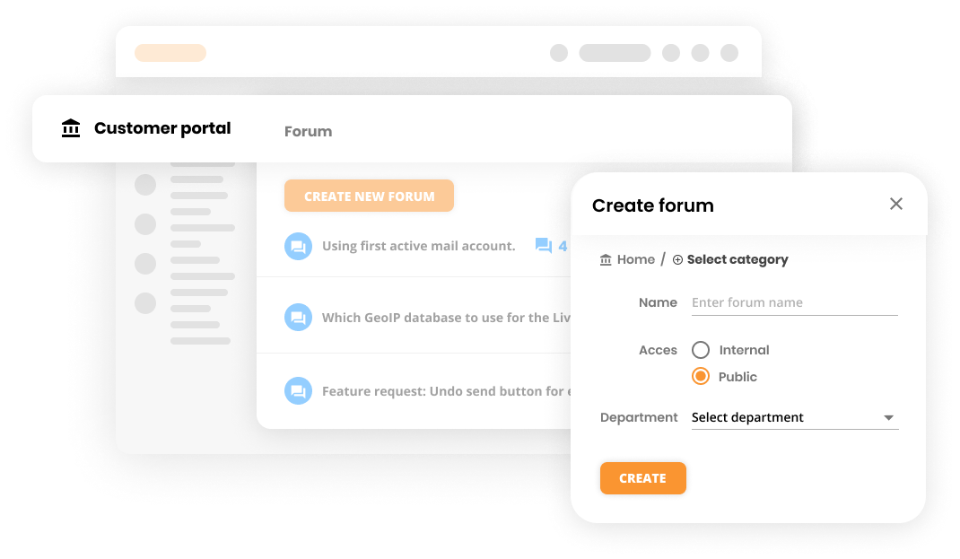 Foro de clientes en el portal de soporte - LiveAgent