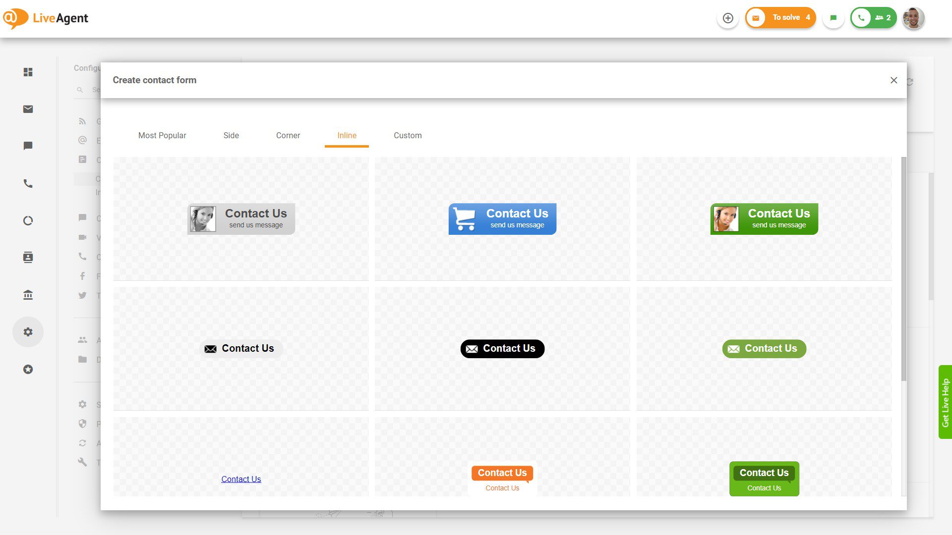 What is a Contact Form Gallery? (+Free Trial) | LiveAgent