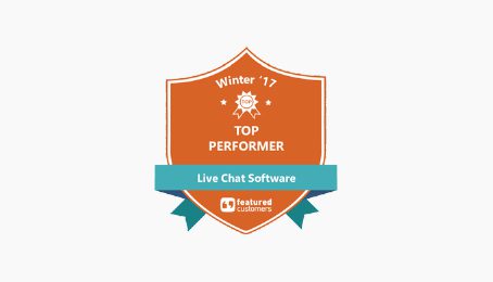 LiveAgent Top performer in live chat 2019 award