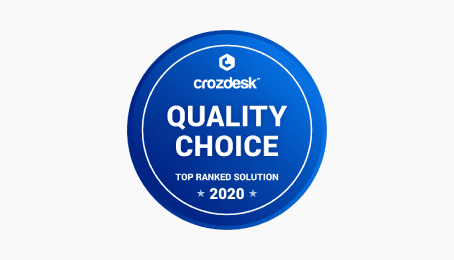LiveAgent Crozdesk quality choice top ranked solution 2020