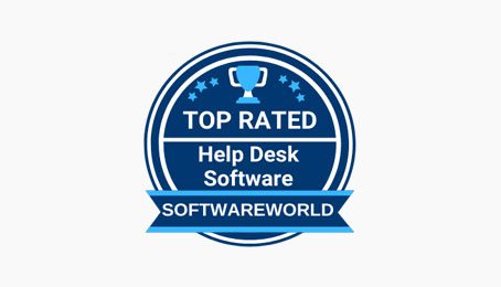 LiveAgnt softwareworld top rated help desk softwarebadge 2020