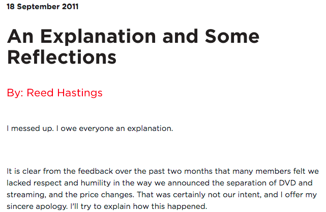 Reed Hasting article