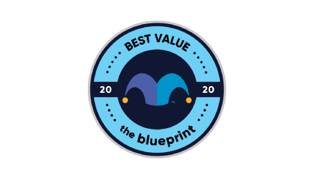 LiveAgent - Blueprint best value in customer service category badge 2020