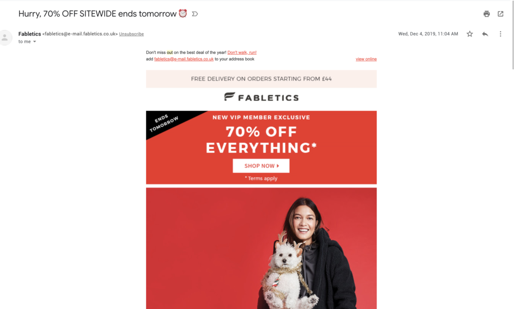 huling pagkakataon fabletics