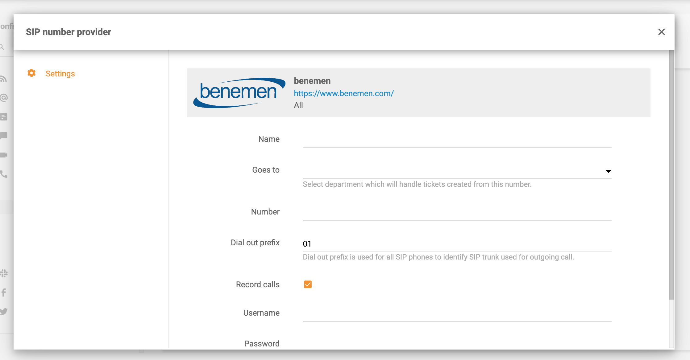 Benemen-integration-in-LiveAgent