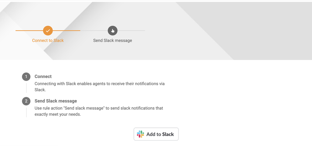 "Slack" kanalas LiveAgent konfigūracijos skyriuje