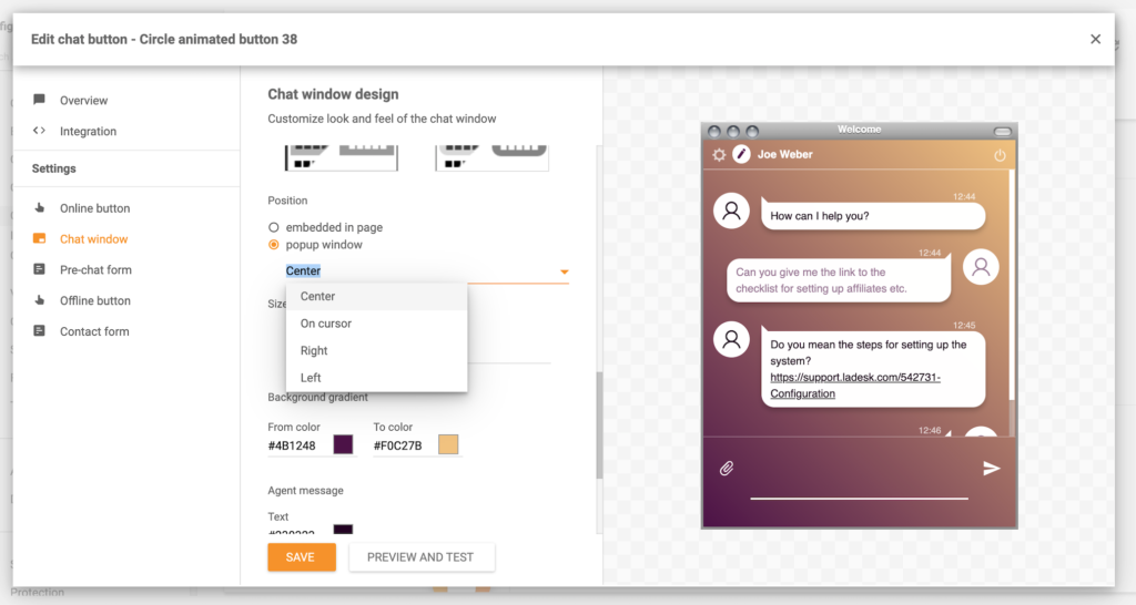 Pop-up-window-feature-LiveAgent