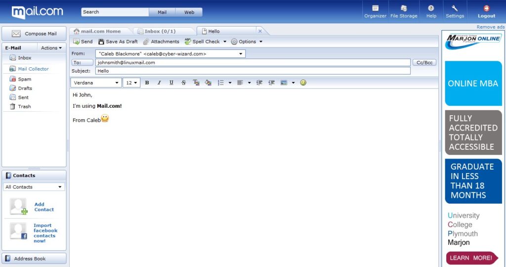 mail.com email alternative