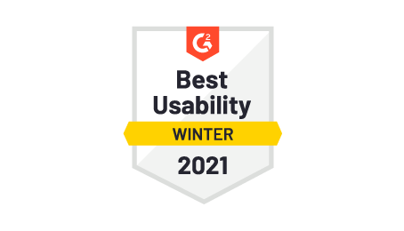 G2 badge for best usability software