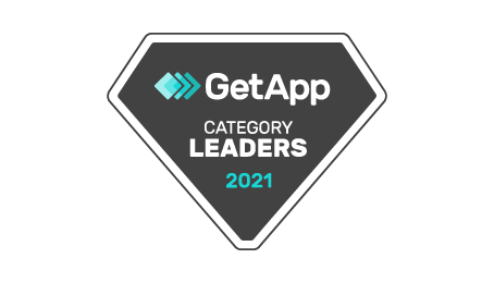 GetApp badge for customer service leader 2021