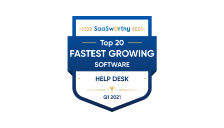 saasworthy the fastest growing help desk software in 2021