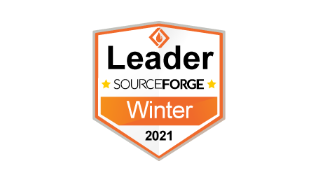 sourceforge leader in winter 2021 badge