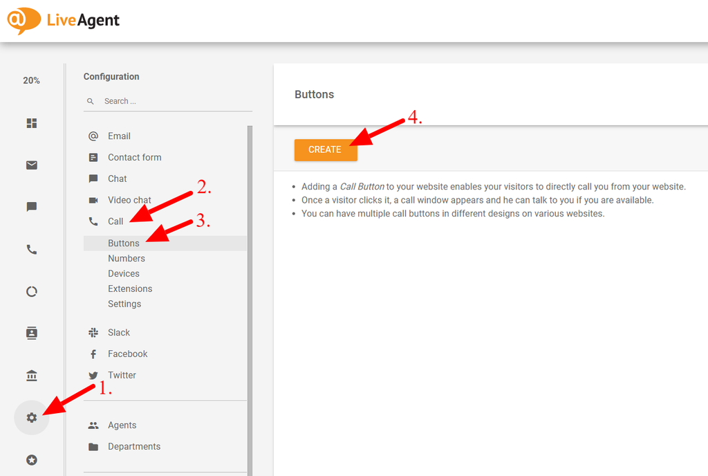 create call button