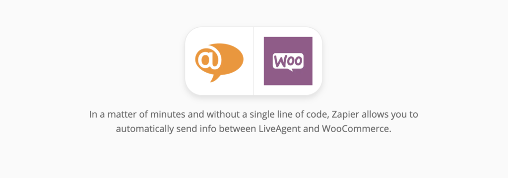 LiveAgent and WooCommerce integrations on Zapier