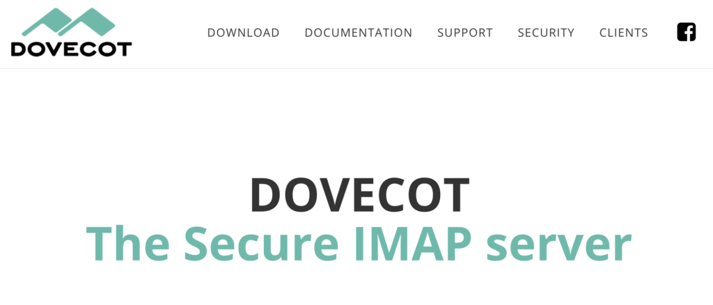 Dovecot tīmekļa vietne ar informāciju
