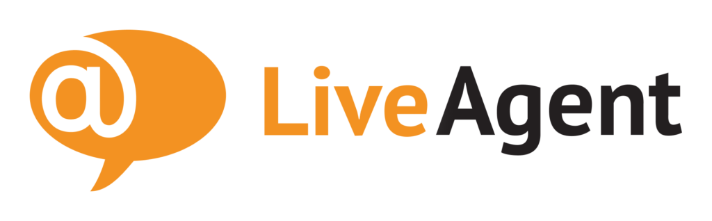 LiveAgent's logo with shadow