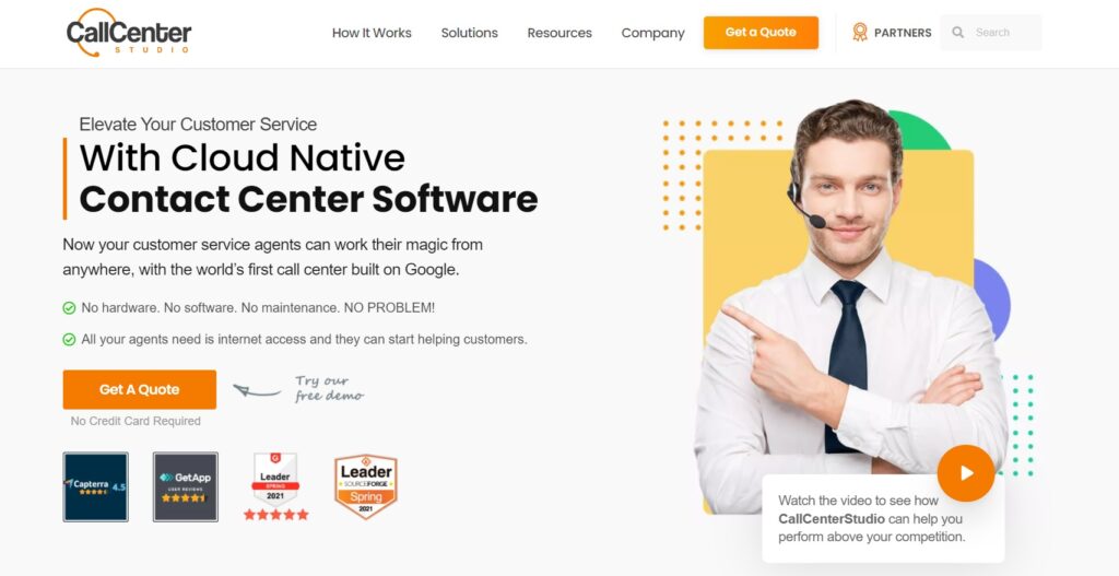 Homepage di Call Center Studio 
