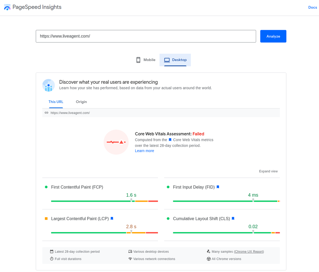 PageSpeed Insights