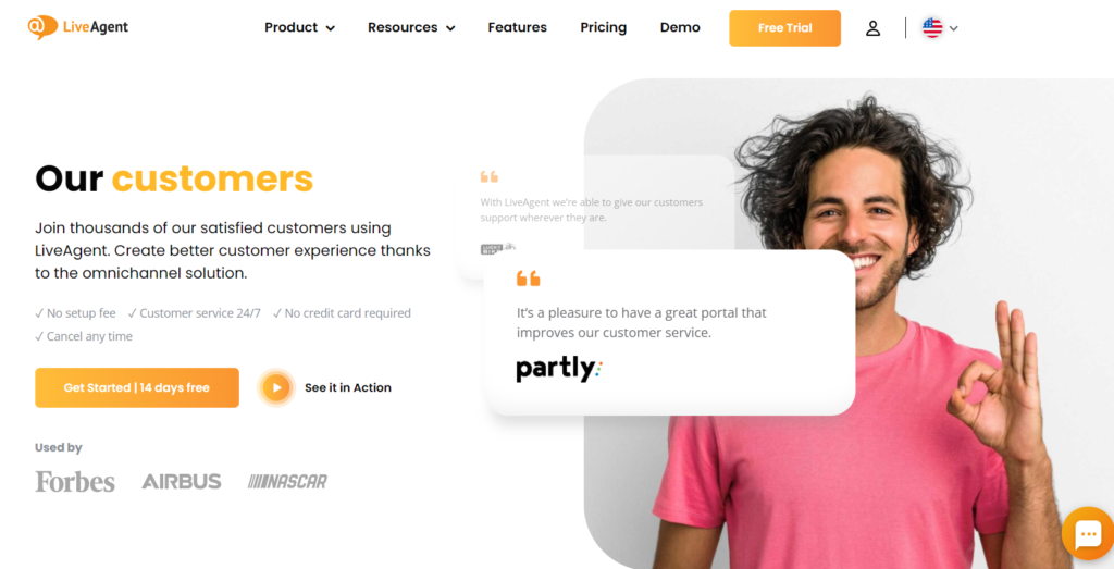 LiveAgent - pagina clientului