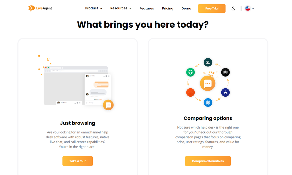 LiveAgent take a tour