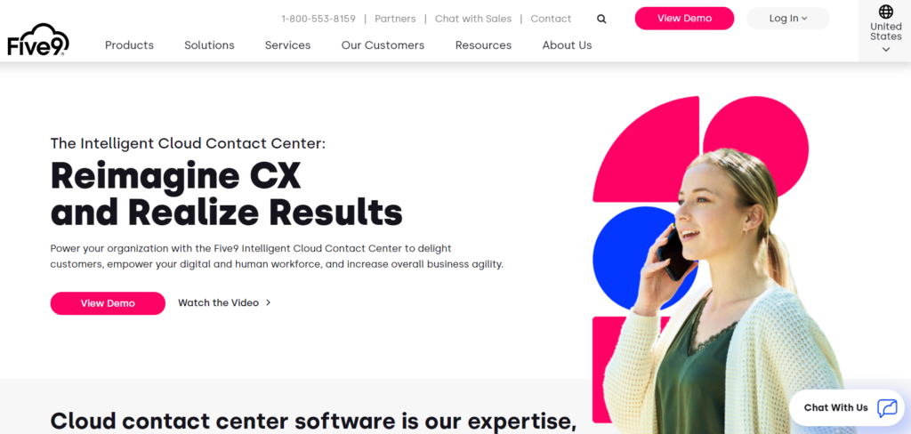 Five9 homepage