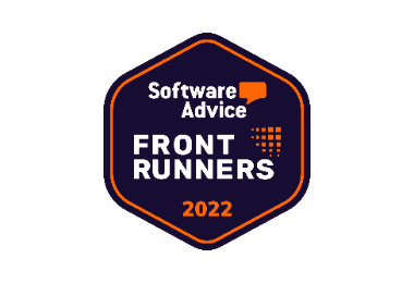 Software Advice front runner 2022 award badge