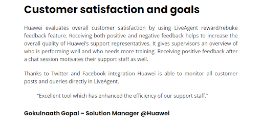LiveAgent software review from Huawei
