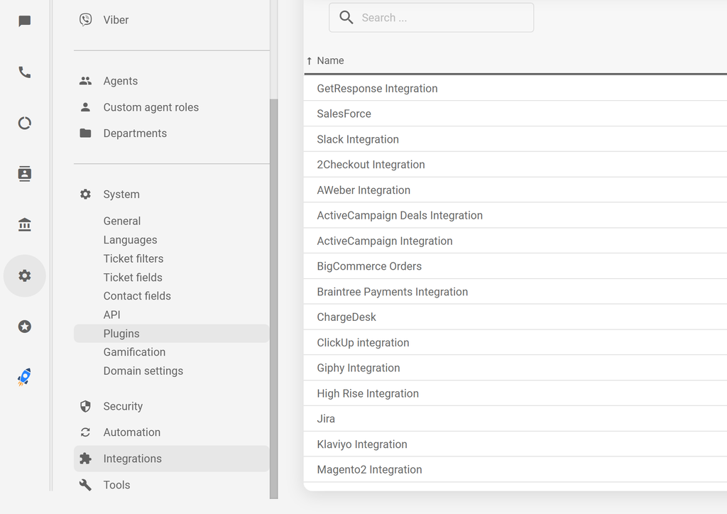 LiveAgent - Integraties
