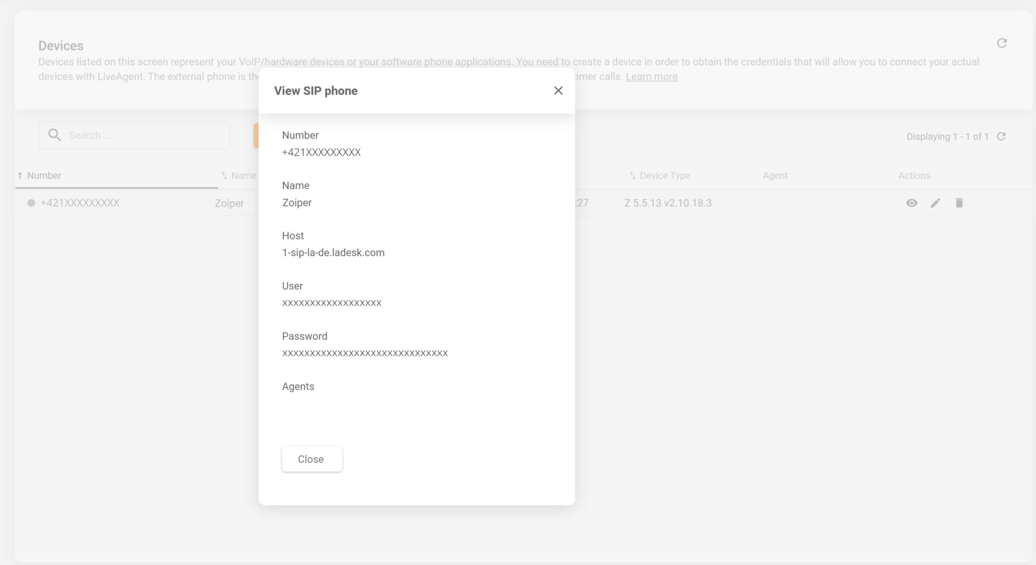Zoiper Integration LiveAgent