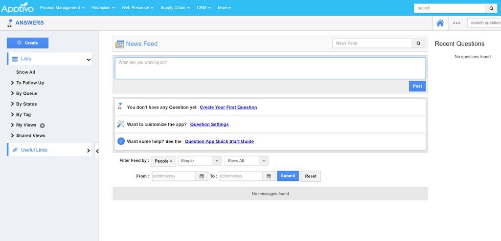 Apptivo - Create answer