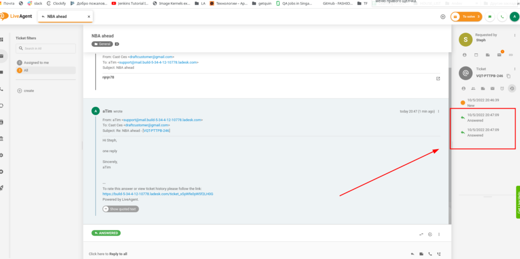 LiveAgent - Duplicate record in ticket state history tab bug fixed