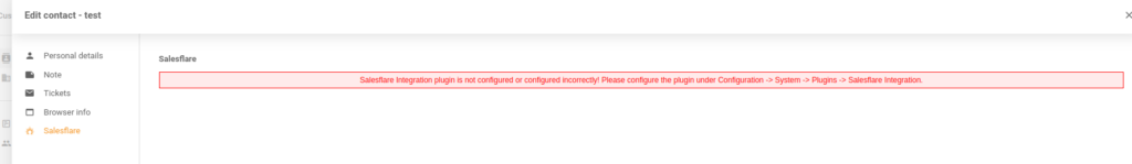 Incorrect messages in Integrations configuration