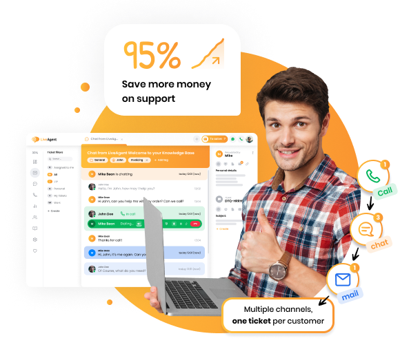 Save money with LiveAgent