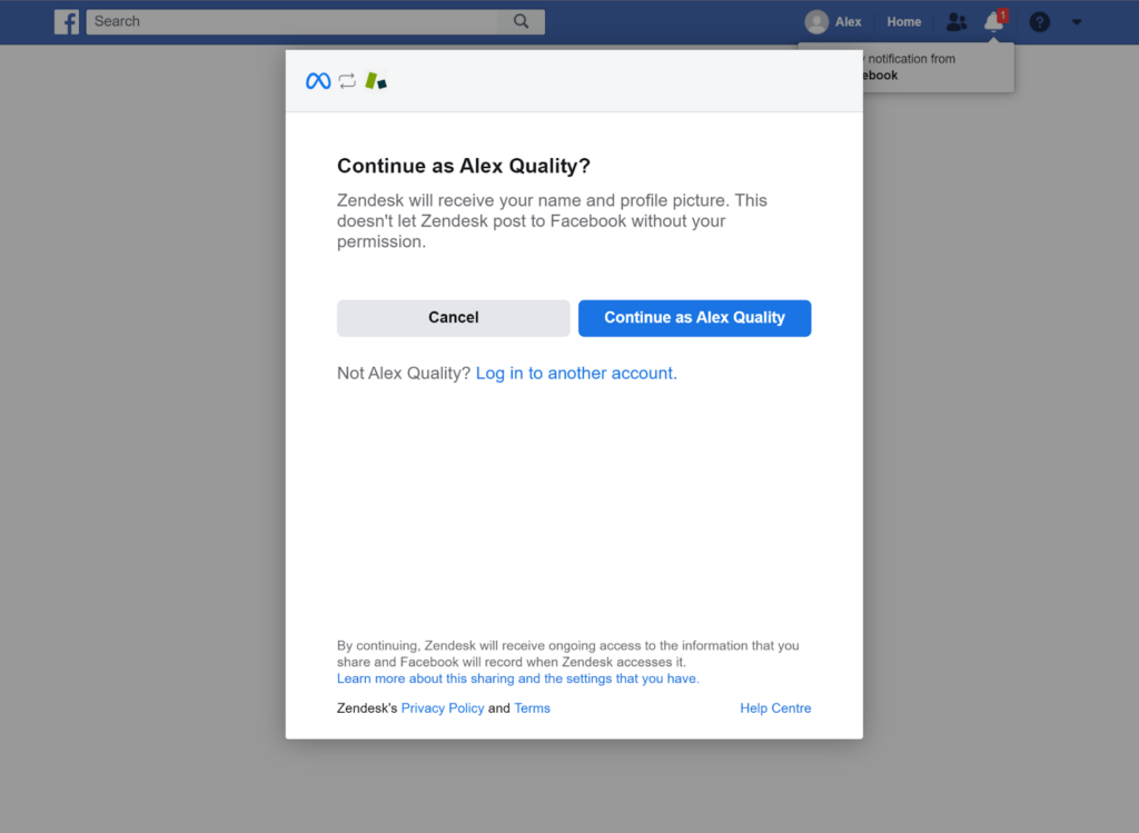 Propojení služby Zendesk s Facebookem