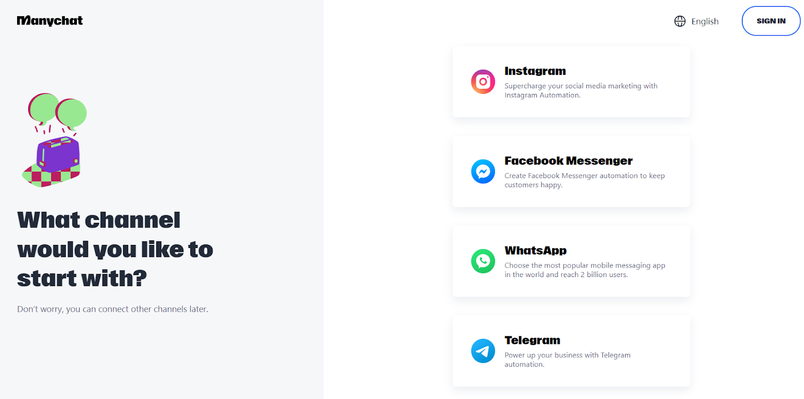 Get 24/7 Chat Marketing & Sales Outreach Automation for Instagram, Facebook  Messenger, SMS and Webchat for Small Business