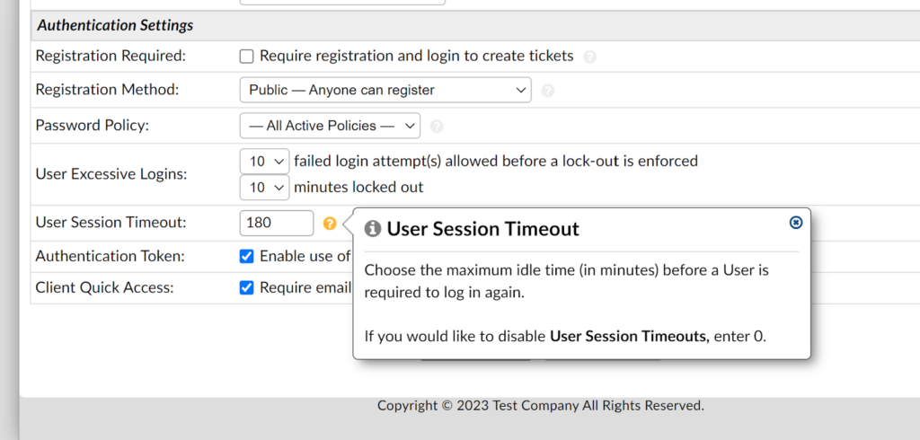 osTicket - user session timeout setting