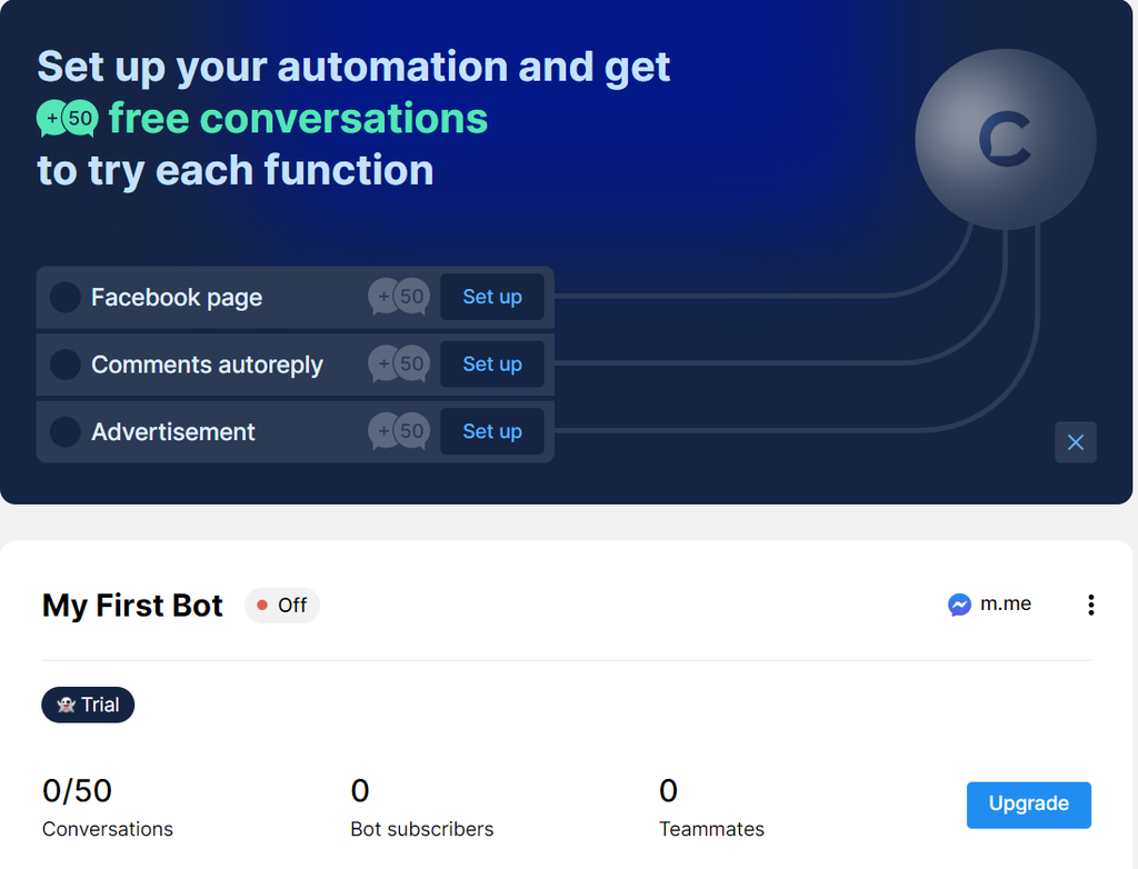 Chatfuel - chatbots overview