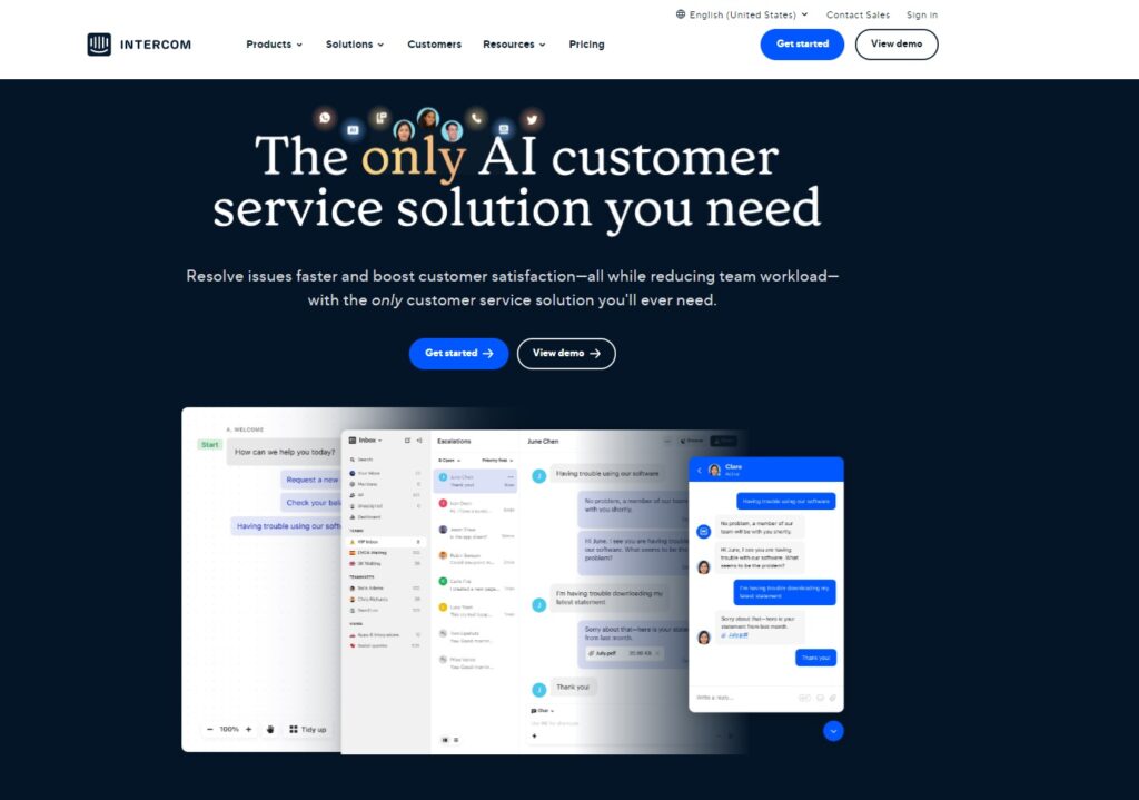 Intercom palīdzības dienesta programmatūra