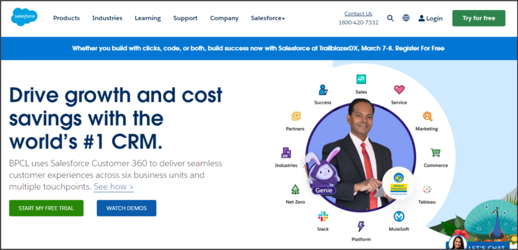 Salesforce mājaslapa