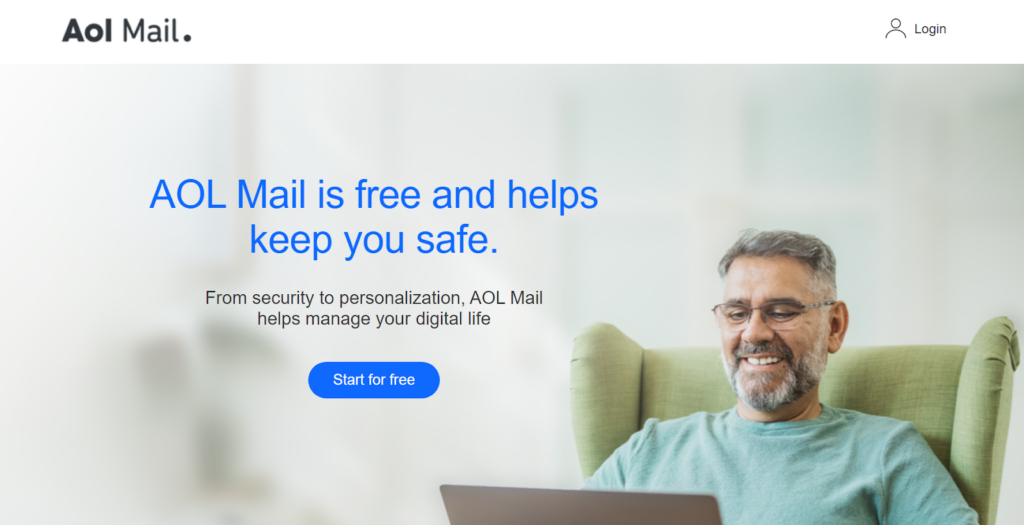 Aol Mail homepage - a user-friendly Gmail alternative