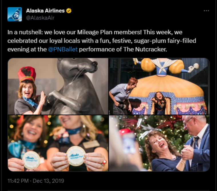 Alaska Airlines tweet