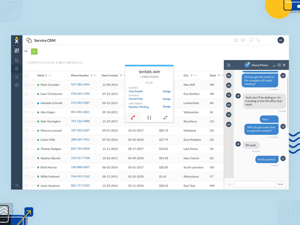 Nextiva user interface
