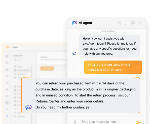 Banner do Chatbot de IA do LiveAgent