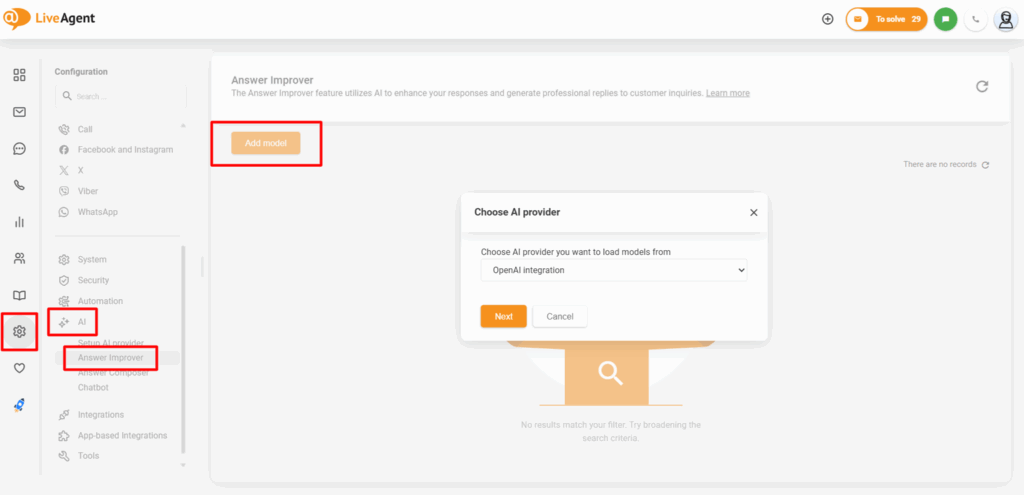 AI Answer Improver vs OpenAI as a provider integration