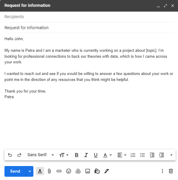 Networking Email Template (Copy&Paste) | LiveAgent