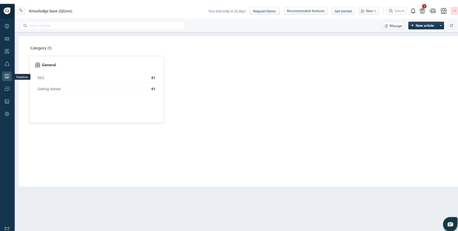 Freshdesk getting started with knowledge base