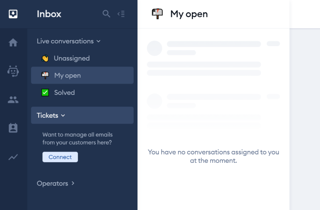 Tidio - inbox