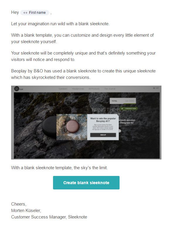 sleeknote-email-example Sleeknote email example
